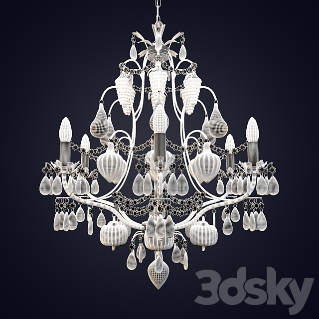 Chandelier Arte Lamp Riccheza A2011LM-6GO 3DS Max Model - thumbnail 3