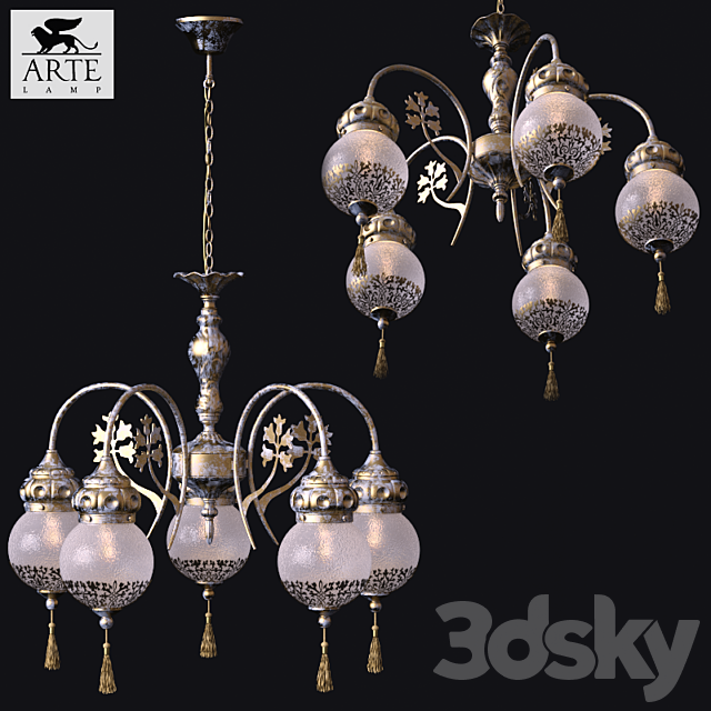 Chandelier ArteLamp Ramses 3DSMax File - thumbnail 1