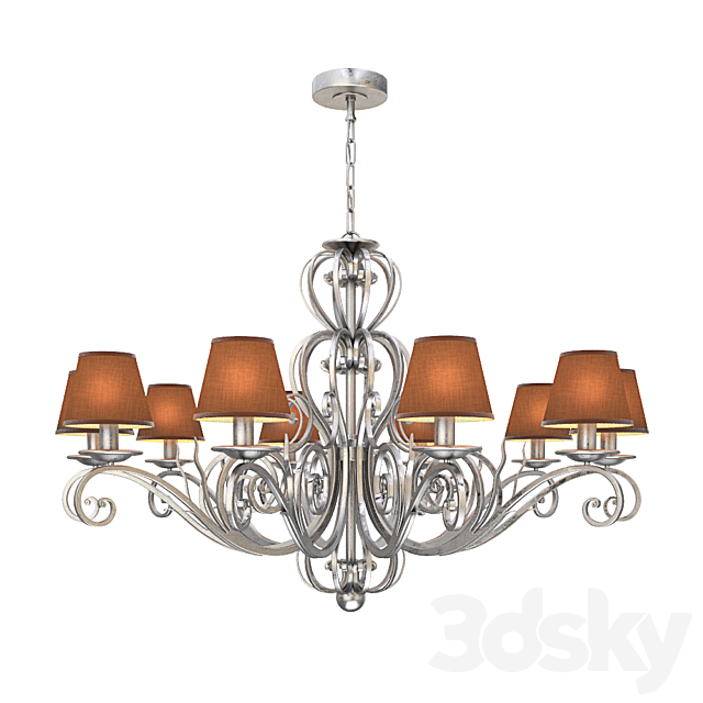 Chandelier Assisi Effe.Bi Ferro Battuto Artistico srl Lighting L-281 _ G 3DSMax File - thumbnail 1