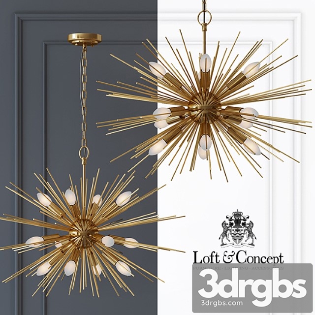 Chandelier astra chandelier sputnik brass 60 - thumbnail 1