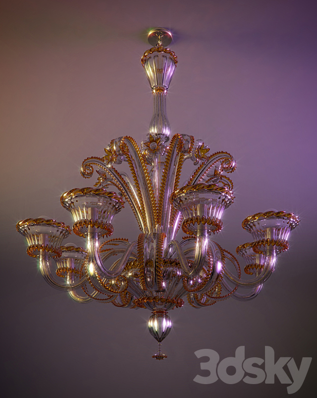 Chandelier AV Mazzega 3DSMax File - thumbnail 1