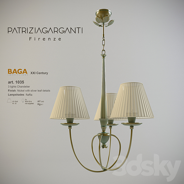 Chandelier Baga 1035AV 3DSMax File - thumbnail 1