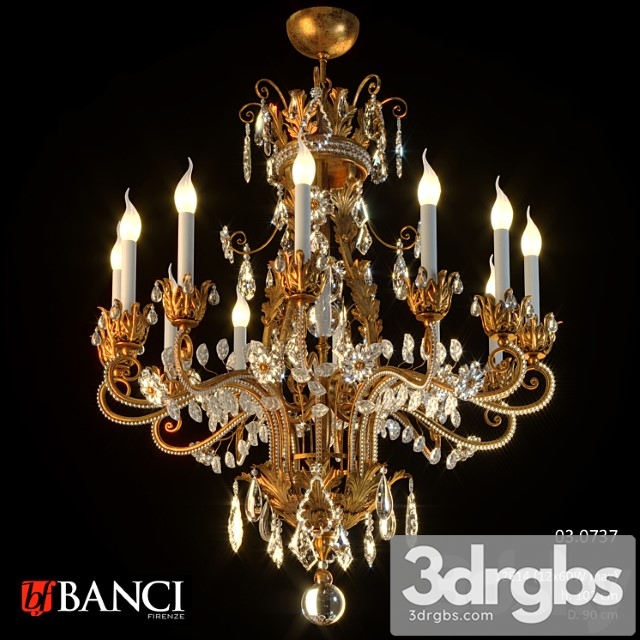 Chandelier banci firenze 03.0737 3dsmax Download - thumbnail 1