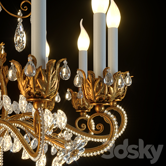 Chandelier Banci Firenze 03.0737 3DSMax File - thumbnail 2