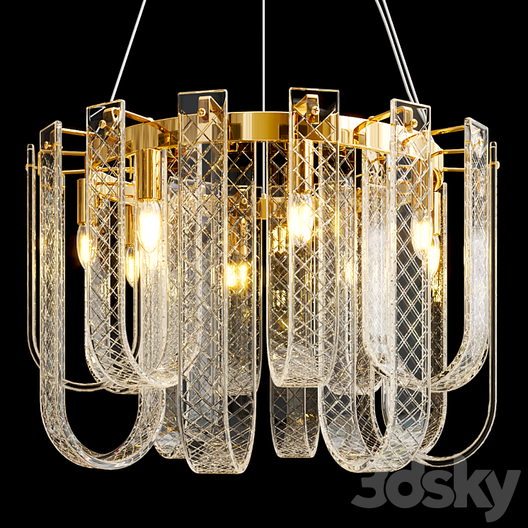 Chandelier Bandiera 3DS Max Model - thumbnail 1