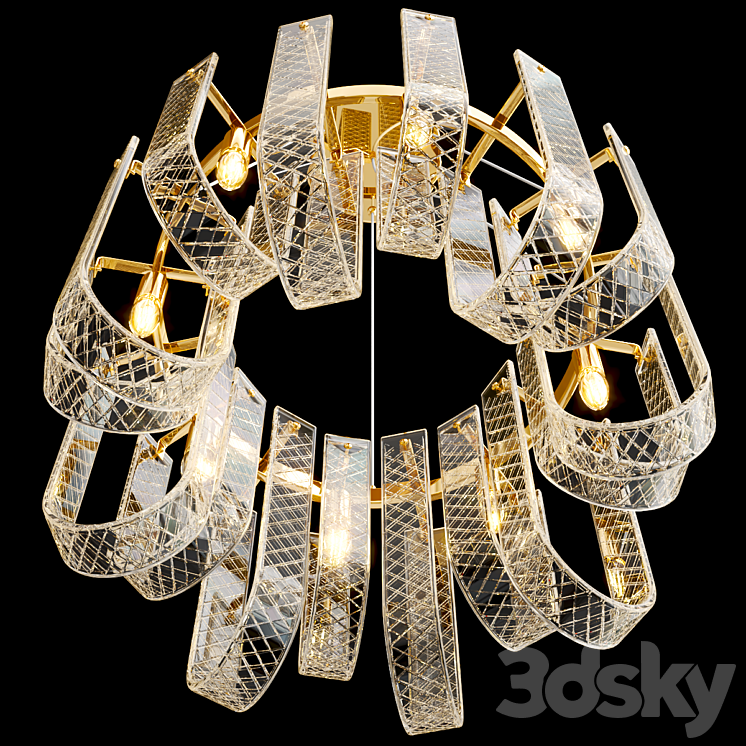 Chandelier Bandiera 3DS Max Model - thumbnail 2