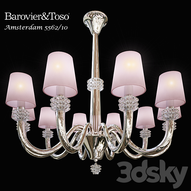 chandelier Barovier & Toso Amsterdam 5562_10 3DSMax File - thumbnail 1