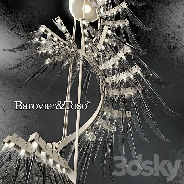 Chandelier Barovier & Toso Angel 7249 3DS Max Model - thumbnail 2