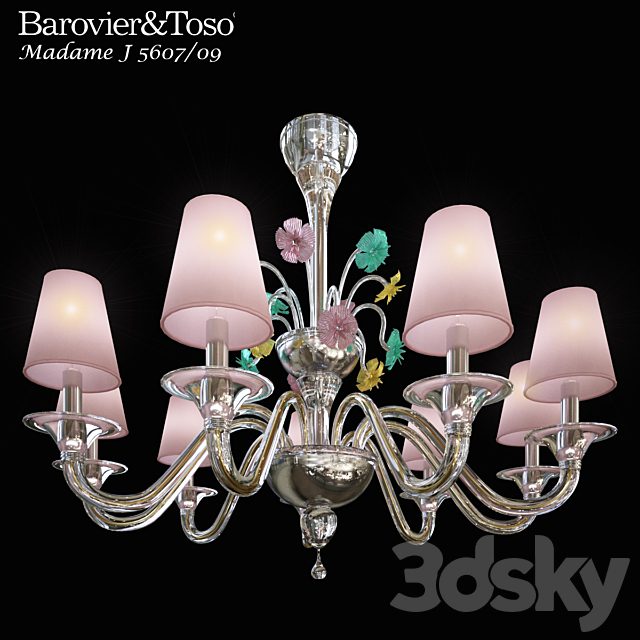 Chandelier Barovier & Toso Madame J 5607_09 3DSMax File - thumbnail 1