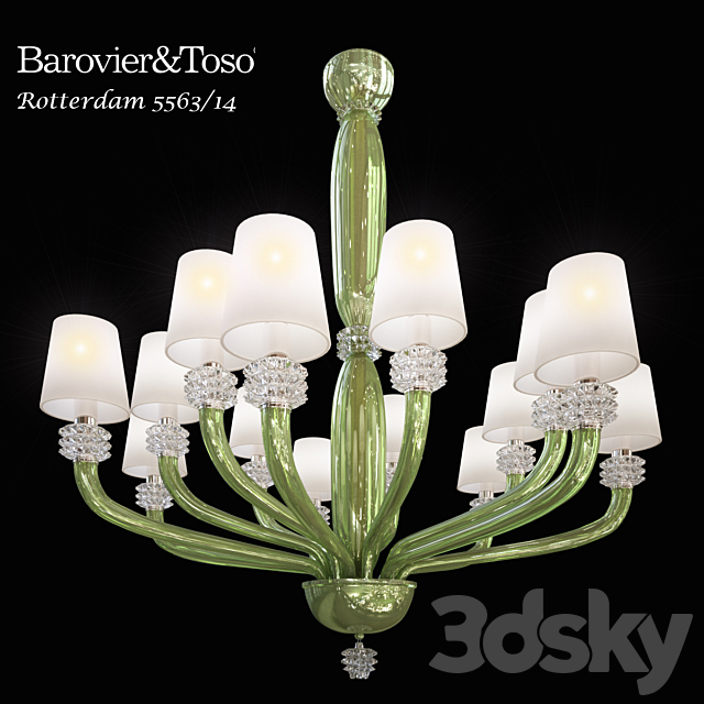 chandelier Barovier & Toso Rotterdam 5563_14 3DSMax File - thumbnail 1