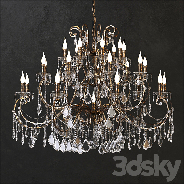 Chandelier BEBY GROUP 3DSMax File - thumbnail 1