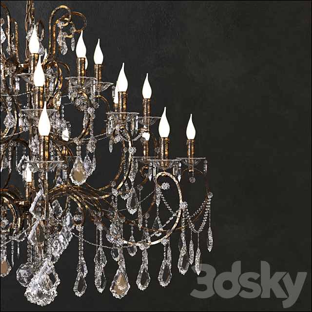 Chandelier BEBY GROUP 3DSMax File - thumbnail 3