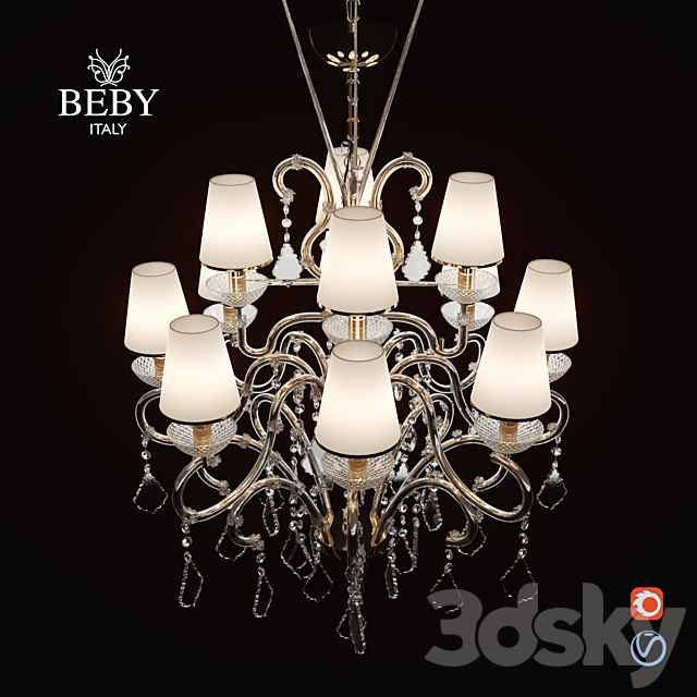 Chandelier Beby Group Il Nuovo Vintage 6104 3DSMax File - thumbnail 2