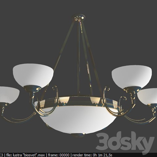 Chandelier Biosvet 3ds Max - thumbnail 1