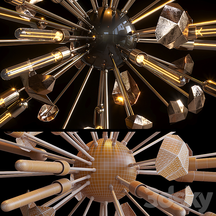 Chandelier Boca Do Lobo – SUPERNOVA 3DS Max Model - thumbnail 2