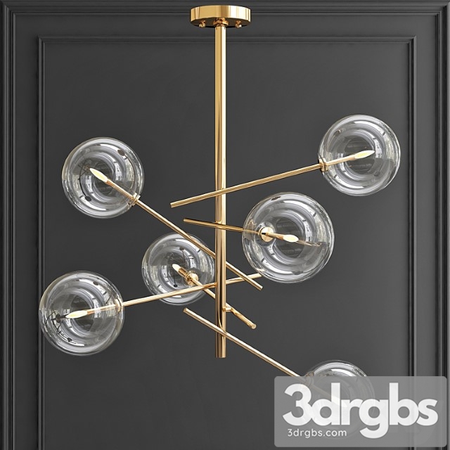 Chandelier bolle hanging lamp gallotti & radice - thumbnail 1