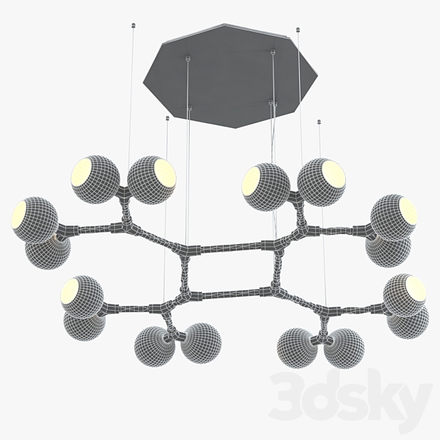 Chandelier Brabbu Horus 3DS Max Model - thumbnail 3