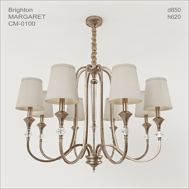 chandelier Brighton MARGARET CM-0100 3DSMax File - thumbnail 1