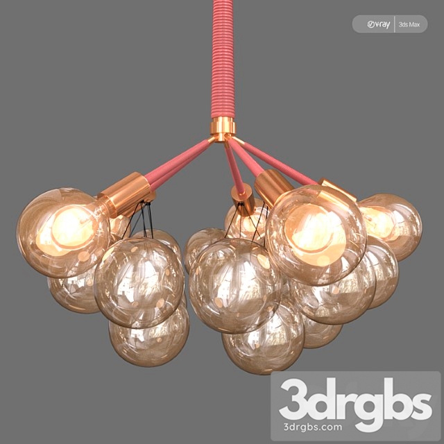 Chandelier bubble glass by romatti 3dsmax Download - thumbnail 1