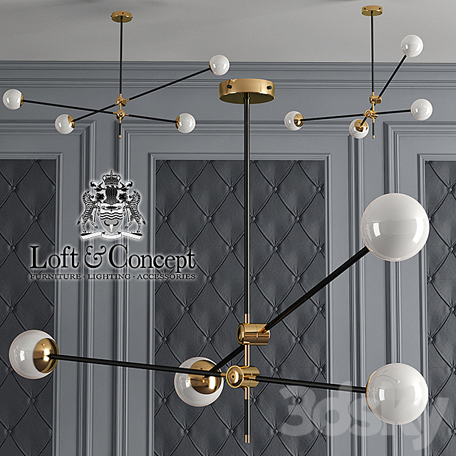 Chandelier Bullarum Si-4 Chandelier 3DSMax File - thumbnail 1