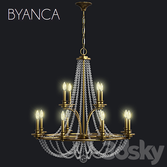 Chandelier Byanca 1-8352-12-121 3DSMax File - thumbnail 2