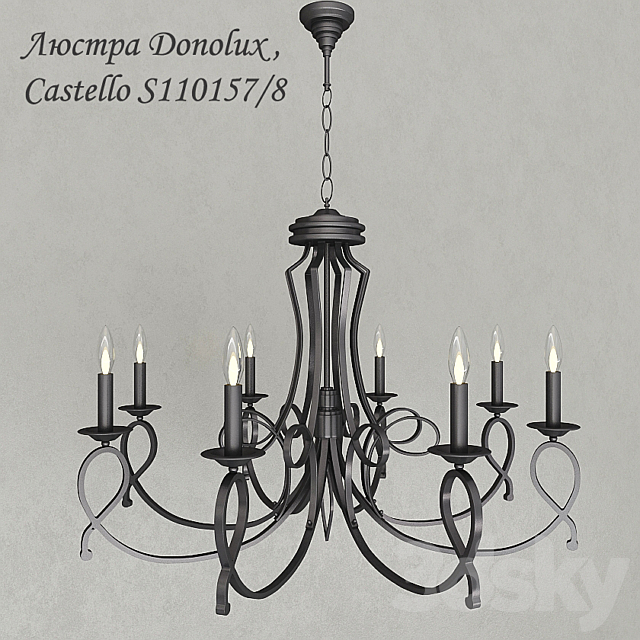 Chandelier Castello S110157 _ 8 3DSMax File - thumbnail 1