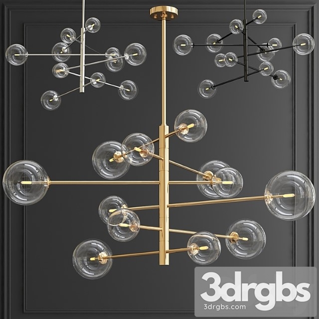 Chandelier Chandelier Argento L 3dsmax Download - thumbnail 1