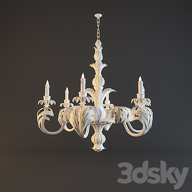 chandelier chelini 3ds Max - thumbnail 1