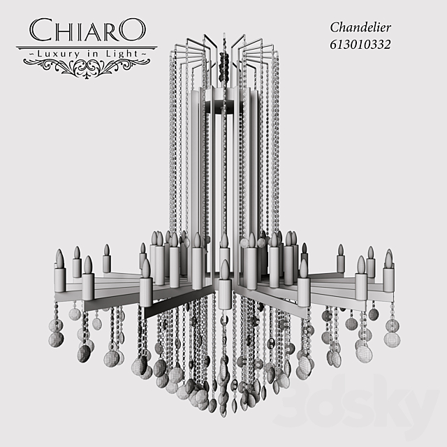 chandelier CHIARO 613010332 3DSMax File - thumbnail 2