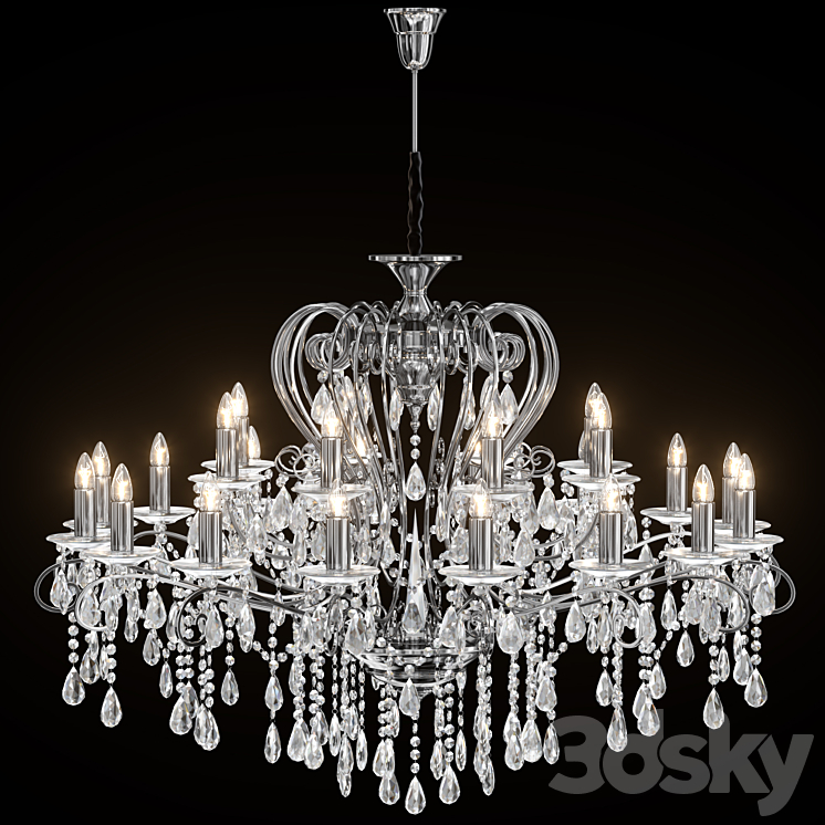 Chandelier Chiaro Suzanne 458010524 3DS Max Model - thumbnail 1