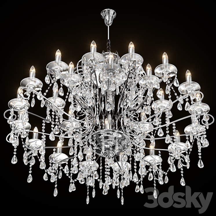 Chandelier Chiaro Suzanne 458010524 3DS Max Model - thumbnail 2