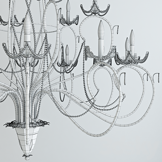 Chandelier Chiaro Valencia 3 3DSMax File - thumbnail 2