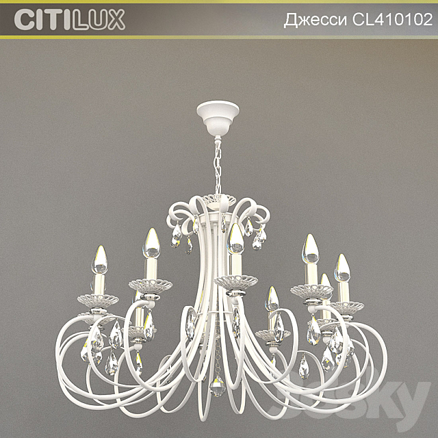 Chandelier Citilux JESSY CL410102 3DSMax File - thumbnail 2