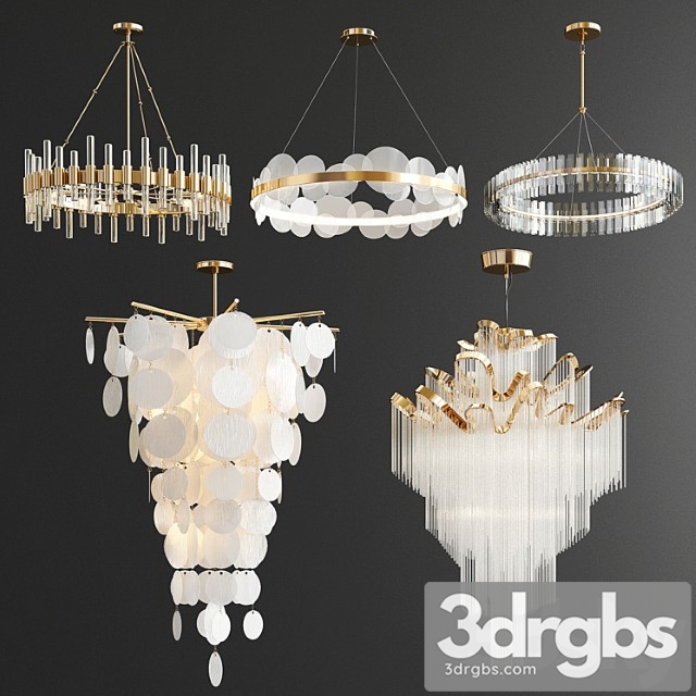 Chandelier Collection 5 Type 3dsmax Download - thumbnail 1