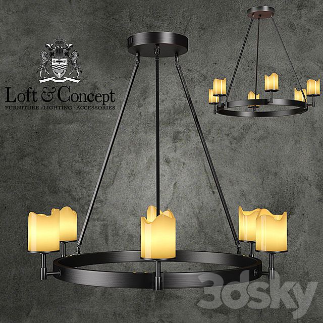 Chandelier Conne 6 3DSMax File - thumbnail 1