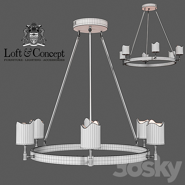 Chandelier Conne 6 3DSMax File - thumbnail 3