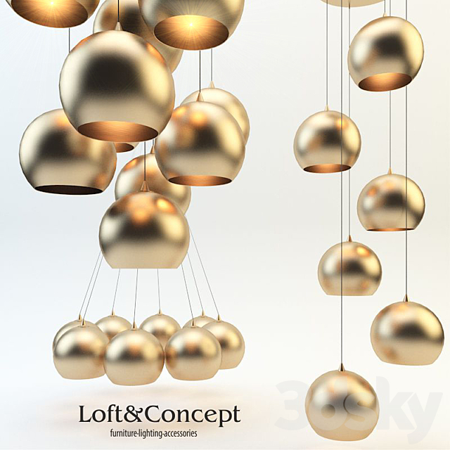 Chandelier Copper Shade 3DSMax File - thumbnail 1