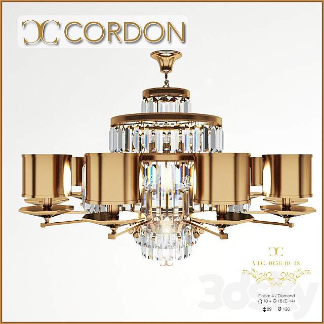 Chandelier Cordon VTG-0156_10 + 18 3DSMax File - thumbnail 1