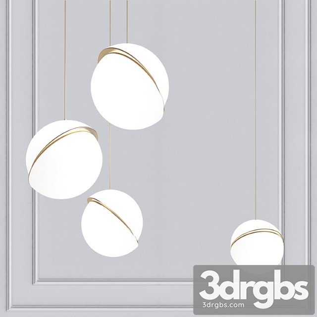 Chandelier crescent celling lee broom 3dsmax Download - thumbnail 1