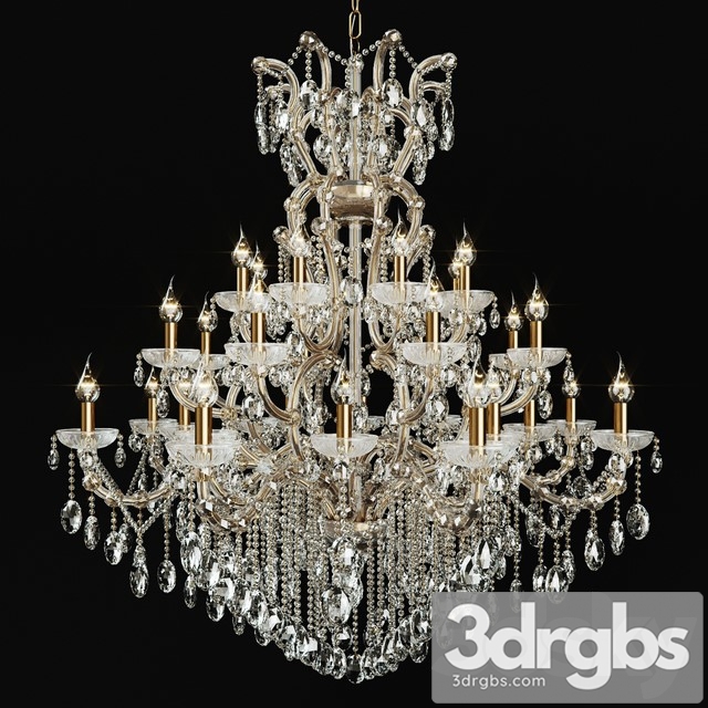 Chandelier Crystal Lux Hollywood SP16 3dsmax Download - thumbnail 1