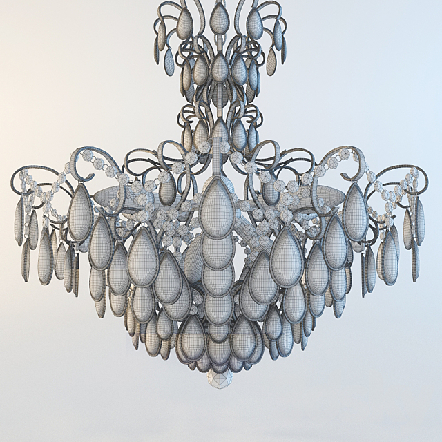 Chandelier Crystal lux Sevilia 3DSMax File - thumbnail 2