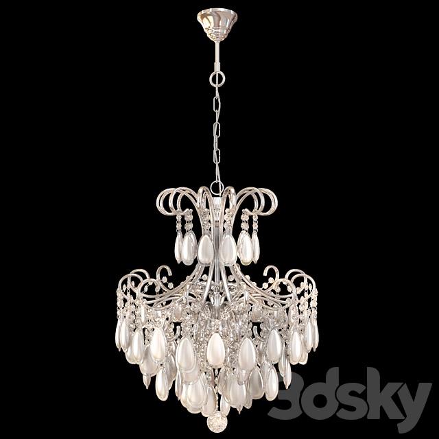 Chandelier Crystal Lux Sevilia SP4 Silver 3DSMax File - thumbnail 2