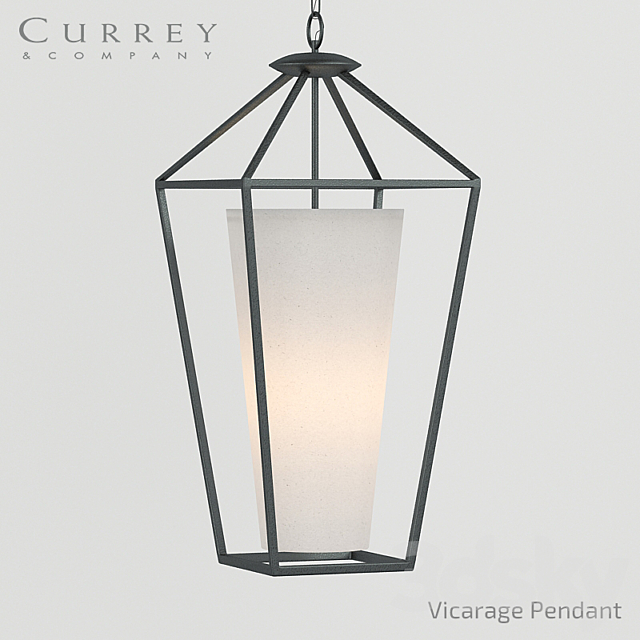 Chandelier Currey&Company Vicarage Pendant 3DSMax File - thumbnail 1