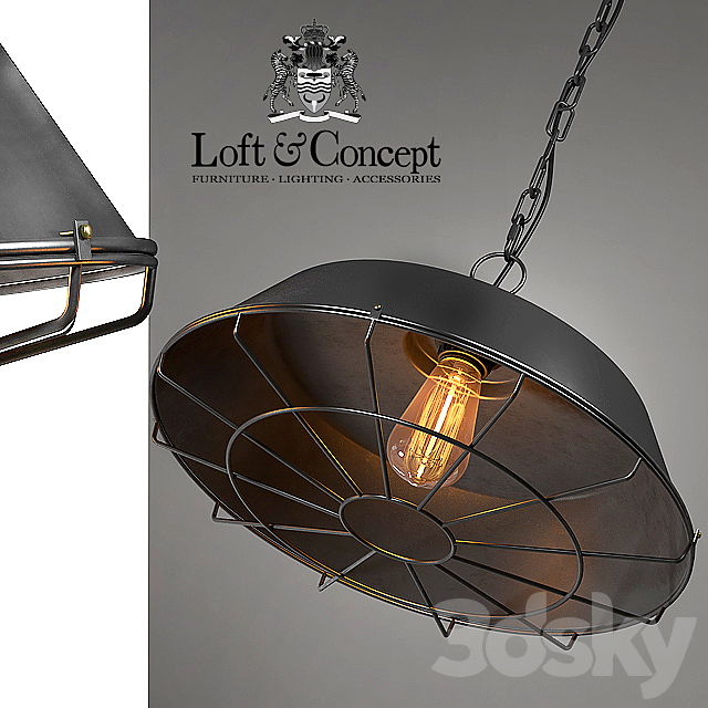 Chandelier Dark Cage Pendant 3DSMax File - thumbnail 2