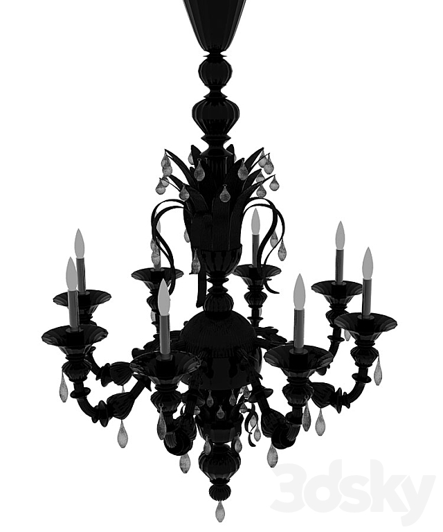 chandelier De Majo 6099_k12 3ds Max - thumbnail 1