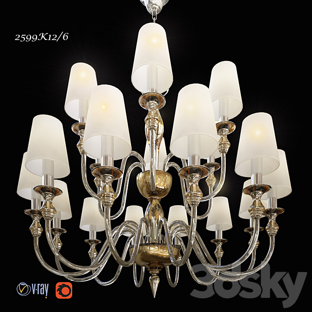 chandelier DeMajo 2599K12 _ 6 3DSMax File - thumbnail 1