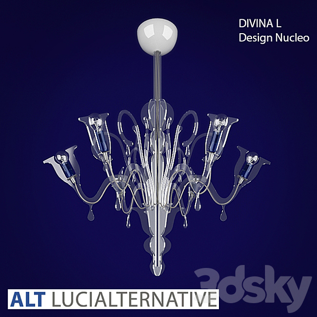 chandelier Divina L Design Nucleo 3ds Max - thumbnail 1