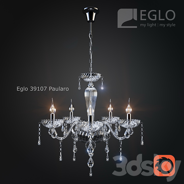 Chandelier Eglo 39107 Paularo 3DSMax File - thumbnail 1