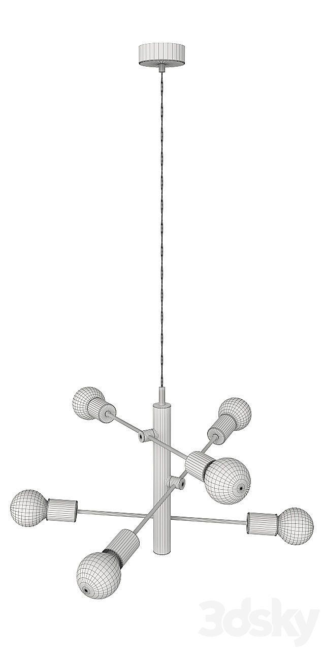 Chandelier Eglo Gradoli 98016. 3DSMax File - thumbnail 3