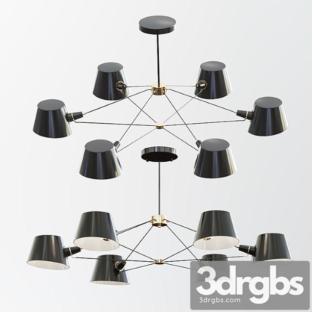 Chandelier eimer 1512-6p 3dsmax Download - thumbnail 1